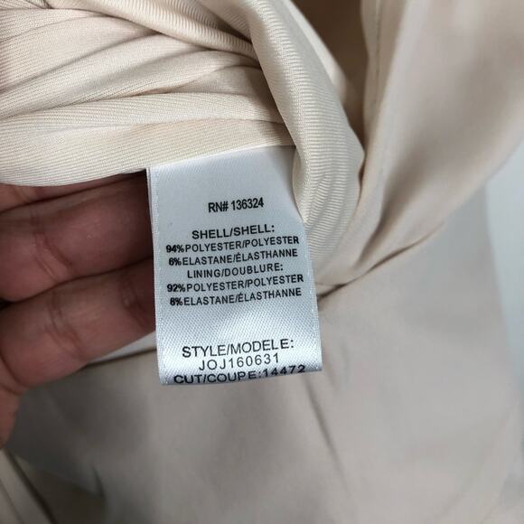 NEW Halston Heritage Wrap Tie Maxi Dress in Oyster Size M - Picture 8 of 8